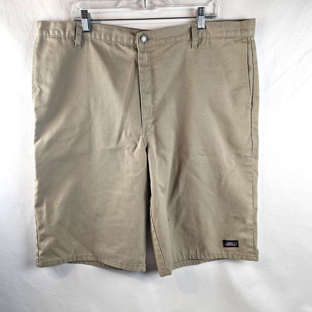 Dickies Shorts Mens 42 Khaki Beige Workwear Utility Loose Fit Carpenter Pocket